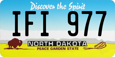 ND license plate IFI977