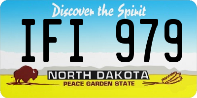 ND license plate IFI979