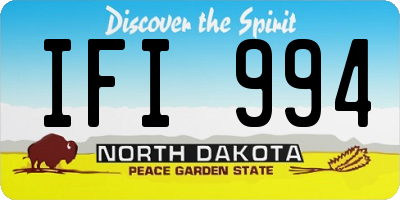 ND license plate IFI994
