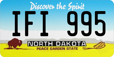ND license plate IFI995