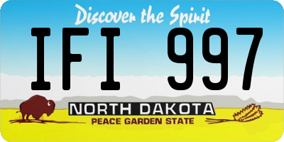 ND license plate IFI997