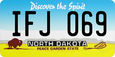 ND license plate IFJ069