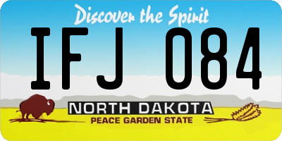 ND license plate IFJ084