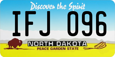 ND license plate IFJ096