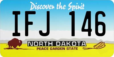 ND license plate IFJ146