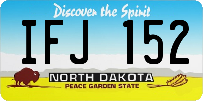 ND license plate IFJ152
