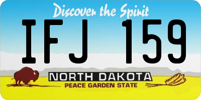 ND license plate IFJ159