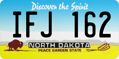 ND license plate IFJ162