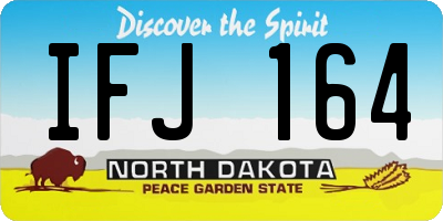 ND license plate IFJ164