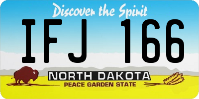 ND license plate IFJ166