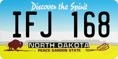 ND license plate IFJ168