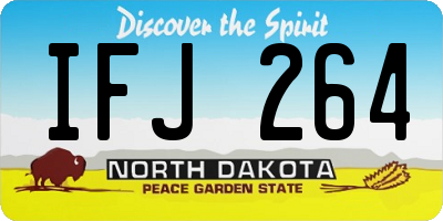 ND license plate IFJ264