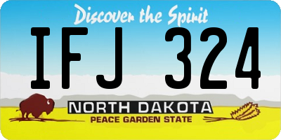 ND license plate IFJ324