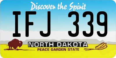 ND license plate IFJ339