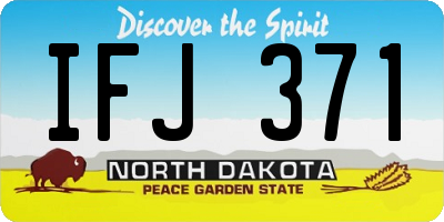 ND license plate IFJ371