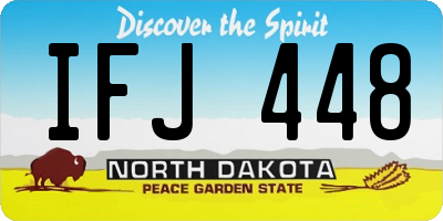 ND license plate IFJ448