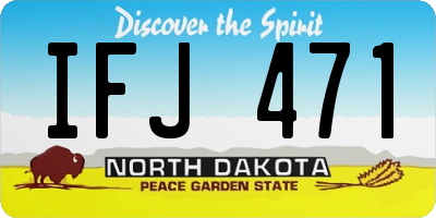 ND license plate IFJ471
