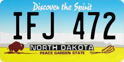 ND license plate IFJ472