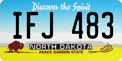 ND license plate IFJ483
