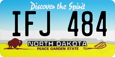 ND license plate IFJ484