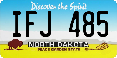 ND license plate IFJ485