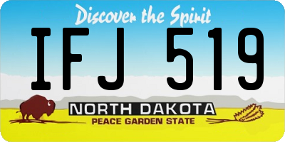 ND license plate IFJ519