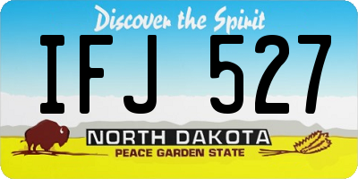 ND license plate IFJ527