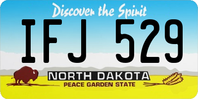 ND license plate IFJ529