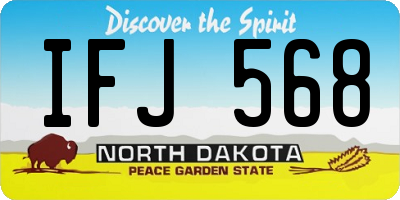 ND license plate IFJ568