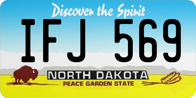 ND license plate IFJ569