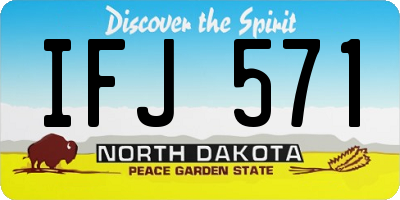 ND license plate IFJ571
