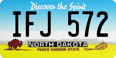 ND license plate IFJ572