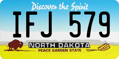 ND license plate IFJ579