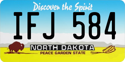 ND license plate IFJ584