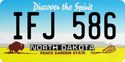 ND license plate IFJ586