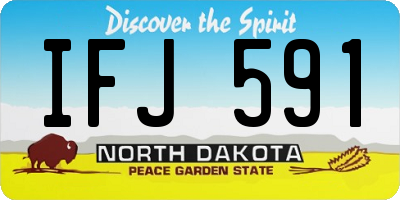 ND license plate IFJ591
