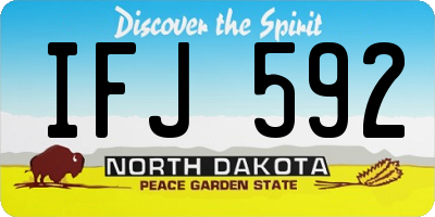 ND license plate IFJ592