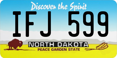 ND license plate IFJ599