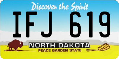 ND license plate IFJ619