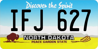 ND license plate IFJ627