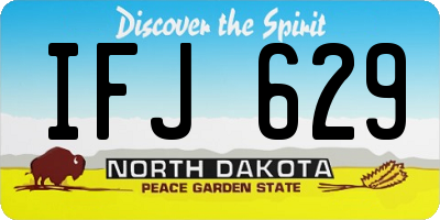 ND license plate IFJ629