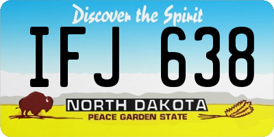 ND license plate IFJ638
