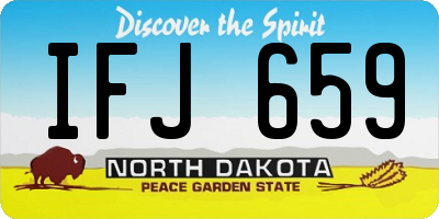 ND license plate IFJ659