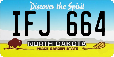 ND license plate IFJ664
