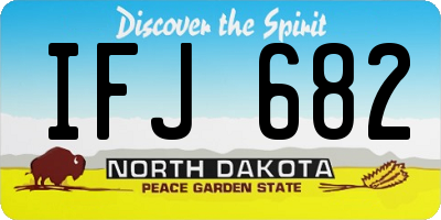 ND license plate IFJ682