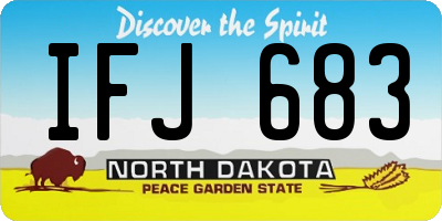 ND license plate IFJ683