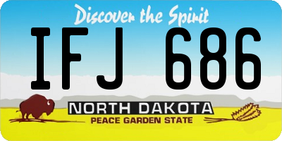 ND license plate IFJ686