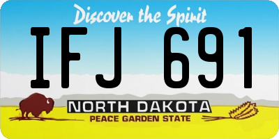 ND license plate IFJ691