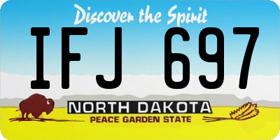ND license plate IFJ697