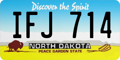 ND license plate IFJ714